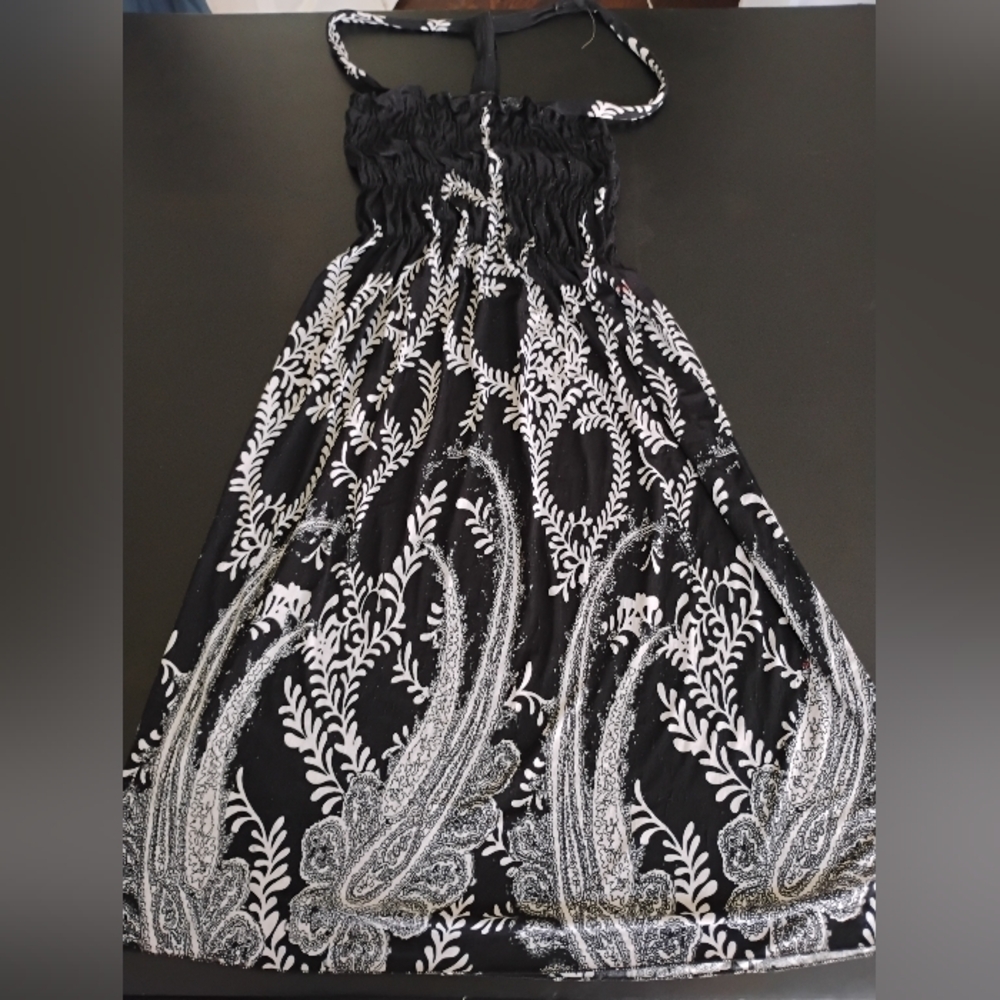 Ace Fashion Black & White Dress